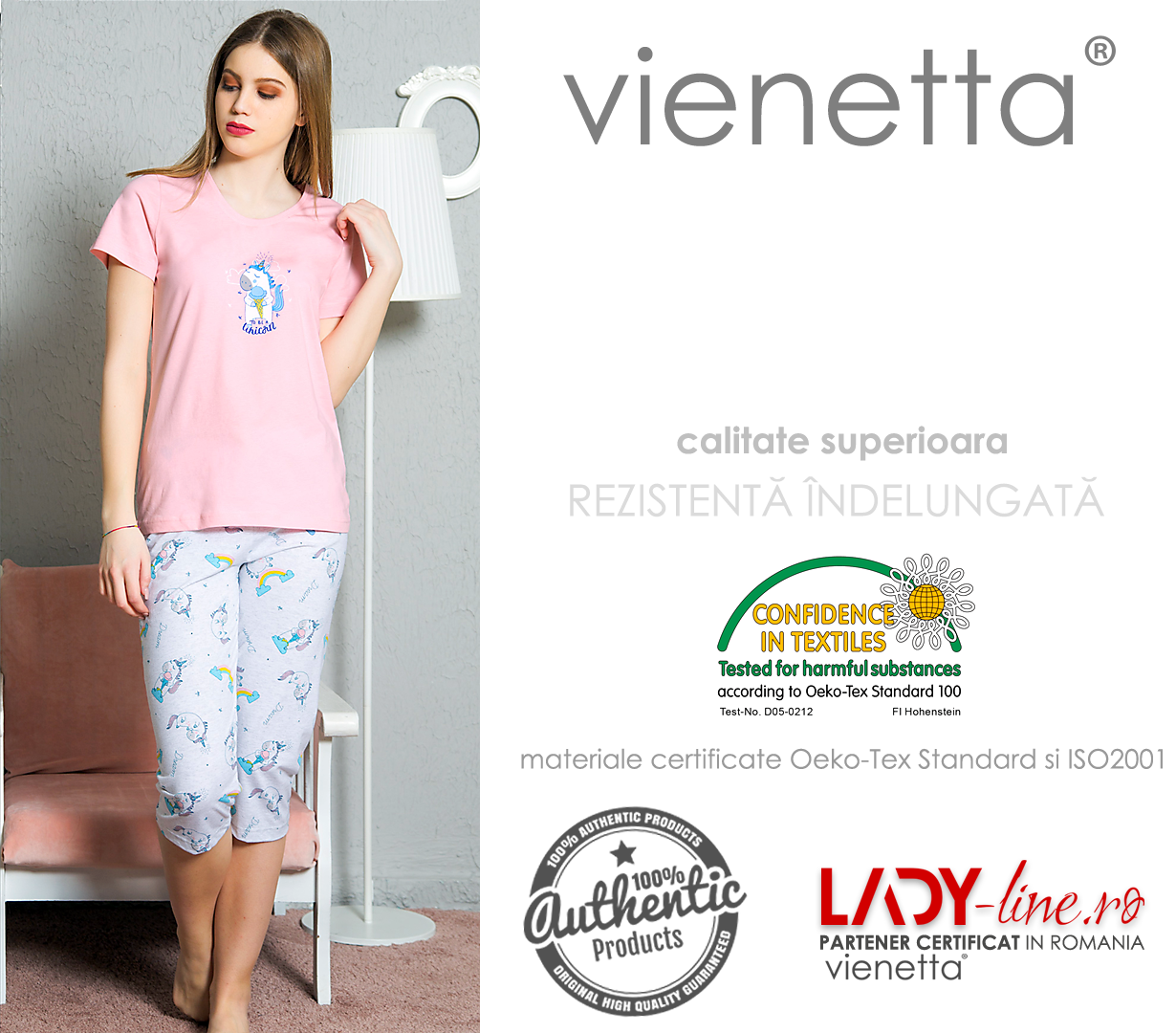 Pijama Dama Vienetta, Model 'Be a Unicorn'